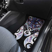 New Zealand Aotearoa Car Mats Pikorua Single Twist Pink Paua Shell