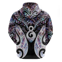New Zealand Aotearoa Hoodie Pikorua Single Twist Pink Paua Shell