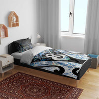 New Zealand Aotearoa Bedding Set Pikorua Single Twist Green Paua Shell