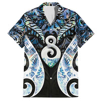 New Zealand Aotearoa Family Matching Long Sleeve Bodycon Dress and Hawaiian Shirt Pikorua Single Twist Green Paua Shell