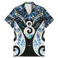 New Zealand Aotearoa Family Matching Mermaid Dress and Hawaiian Shirt Pikorua Single Twist Green Paua Shell