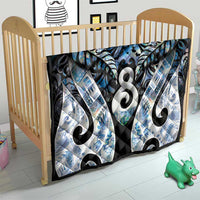 New Zealand Aotearoa Quilt Pikorua Single Twist Green Paua Shell