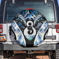 New Zealand Aotearoa Spare Tire Cover Pikorua Single Twist Green Paua Shell