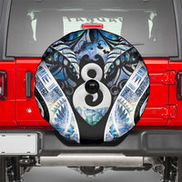 New Zealand Aotearoa Spare Tire Cover Pikorua Single Twist Green Paua Shell