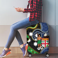 South Sea Islanders And Fiji Luggage Cover Fijian Coat Of Arms And Southern Cross DT05 - Polynesian Pride