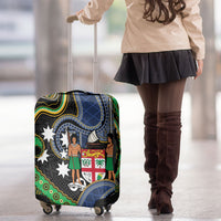 South Sea Islanders And Fiji Luggage Cover Fijian Coat Of Arms And Southern Cross DT05 - Polynesian Pride