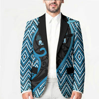 Custom Aotearoa Atua Ranginui Blazer Maori Sky Father Koru Patterns