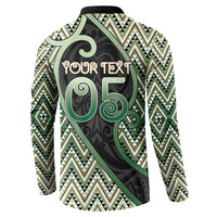 Custom Aotearoa Atua Papatuanuku Button Sweatshirt Earth Mother Father Koru Patterns