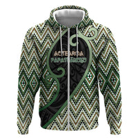Custom Aotearoa Atua Papatuanuku Hoodie Earth Mother Father Koru Patterns
