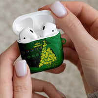 Cook Islands Christmas AirPods Case Seashell Xmas Tree Tribal Waves - Polynesian Pride