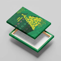 Cook Islands Christmas Canvas Wall Art Seashell Xmas Tree Tribal Waves - Polynesian Pride