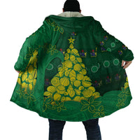 Cook Islands Christmas Cloak Seashell Xmas Tree Tribal Waves - Polynesian Pride