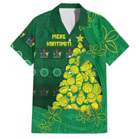Cook Islands Christmas Family Matching Puletasi and Hawaiian Shirt Seashell Xmas Tree Tribal Waves - Polynesian Pride