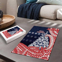 Wallis And Futuna Christmas Puzzle Seashell Xmas Tree Tribal Waves - Polynesian Pride