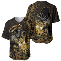 Niue Christmas Baseball Jersey Niuean Crab Xmas Tribal Waves - Polynesian Pride