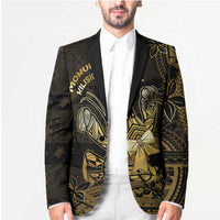 Niue Christmas Blazer Niuean Crab Xmas Tribal Waves - Polynesian Pride