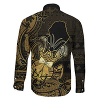 Niue Christmas Family Matching Off The Shoulder Long Sleeve Dress and Hawaiian Shirt Niuean Crab Xmas Tribal Waves - Polynesian Pride