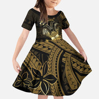 Niue Christmas Family Matching Off Shoulder Maxi Dress and Hawaiian Shirt Niuean Crab Xmas Tribal Waves - Polynesian Pride