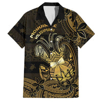 Niue Christmas Family Matching Off Shoulder Short Dress and Hawaiian Shirt Niuean Crab Xmas Tribal Waves - Polynesian Pride