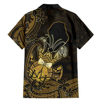 Niue Christmas Family Matching Off Shoulder Short Dress and Hawaiian Shirt Niuean Crab Xmas Tribal Waves - Polynesian Pride