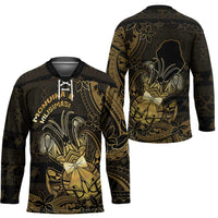 Niue Christmas Hockey Jersey Niuean Crab Xmas Tribal Waves DT05 - Polynesian Pride