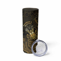 Niue Christmas Skinny Tumbler Niuean Crab Xmas Tribal Waves - Polynesian Pride