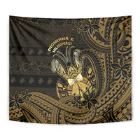 Niue Christmas Tapestry Niuean Crab Xmas Tribal Waves - Polynesian Pride
