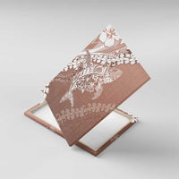 Hawaii Puakenikeni And Maile Lei Canvas Wall Art Brown Polynesian Shark Tattoo DT05