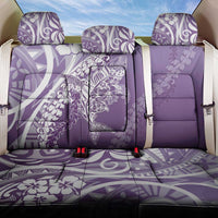 Hawaii Puakenikeni And Maile Lei Back Car Seat Cover Violet Polynesian Shark Tattoo DT05