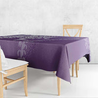 Hawaii Puakenikeni And Maile Lei Tablecloth Violet Polynesian Shark Tattoo DT05
