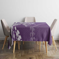 Hawaii Puakenikeni And Maile Lei Tablecloth Violet Polynesian Shark Tattoo DT05