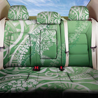 Hawaii Puakenikeni And Maile Lei Back Car Seat Cover Green Polynesian Shark Tattoo DT05