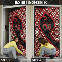 Custom Aotearoa Atua Tumatauenga Door Cover God Of War Koru Patterns