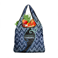 Aotearoa Atua Tangaroa Grocery Bag God Of Ocean Koru Patterns