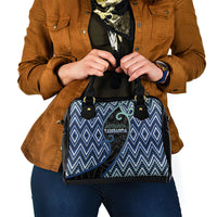 Aotearoa Atua Tangaroa Shoulder Handbag God Of Ocean Koru Patterns