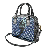 Aotearoa Atua Tangaroa Shoulder Handbag God Of Ocean Koru Patterns