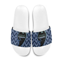 Aotearoa Atua Tangaroa Slide Sandals God Of Ocean Koru Patterns