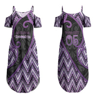 Custom Aotearoa Atua Tawhirimatea Couples Matching Summer Maxi Dress and Long Sleeve Button Shirt God Of Storms Koru Patterns