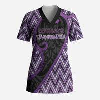 Custom Aotearoa Atua Tawhirimatea Scrub Top God Of Storms Koru Patterns