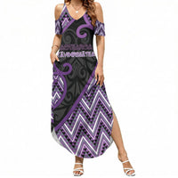Custom Aotearoa Atua Tawhirimatea Summer Maxi Dress God Of Storms Koru Patterns