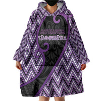 Custom Aotearoa Atua Tawhirimatea Wearable Blanket Hoodie God Of Storms Koru Patterns