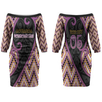 Custom Aotearoa Atua Rongomatane Family Matching Off The Shoulder Long Sleeve Dress and Hawaiian Shirt God Of Cultivated Foods Koru Patterns