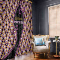 Aotearoa Atua Rongomatane Window Curtain God Of Cultivated Foods Koru Patterns
