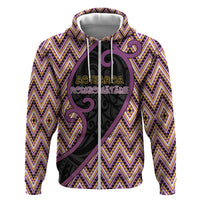 Custom Aotearoa Atua Rongomatane Zip Hoodie God Of Cultivated Foods Koru Patterns