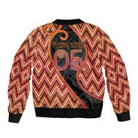 Custom Aotearoa Atua Ruaumoko Bomber Jacket God Of Volcanoes Koru Patterns