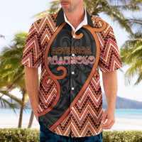 Custom Aotearoa Atua Ruaumoko Hawaiian Shirt God Of Volcanoes Koru Patterns