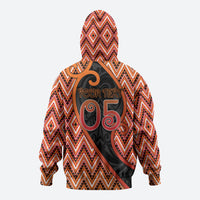 Custom Aotearoa Atua Ruaumoko Hoodie God Of Volcanoes Koru Patterns