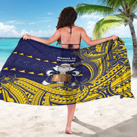 Tokelau Christmas Sarong Santa With Tuluma Xmas Tribal Waves - Polynesian Pride