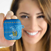 Tuvalu Christmas AirPods Case Dolphins Santa Xmas Tribal Waves - Polynesian Pride