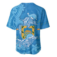 Tuvalu Christmas Baseball Jersey Dolphins Santa Xmas Tribal Waves DT05 - Polynesian Pride